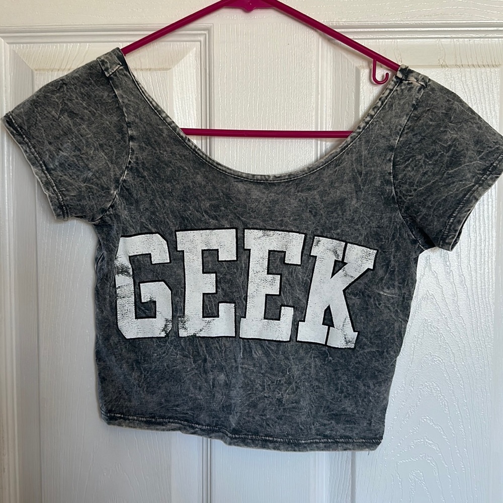 Mystique Boutique Gray Crop Top